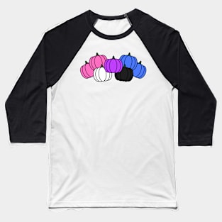 Pride Pumpkins Genderfluid Baseball T-Shirt